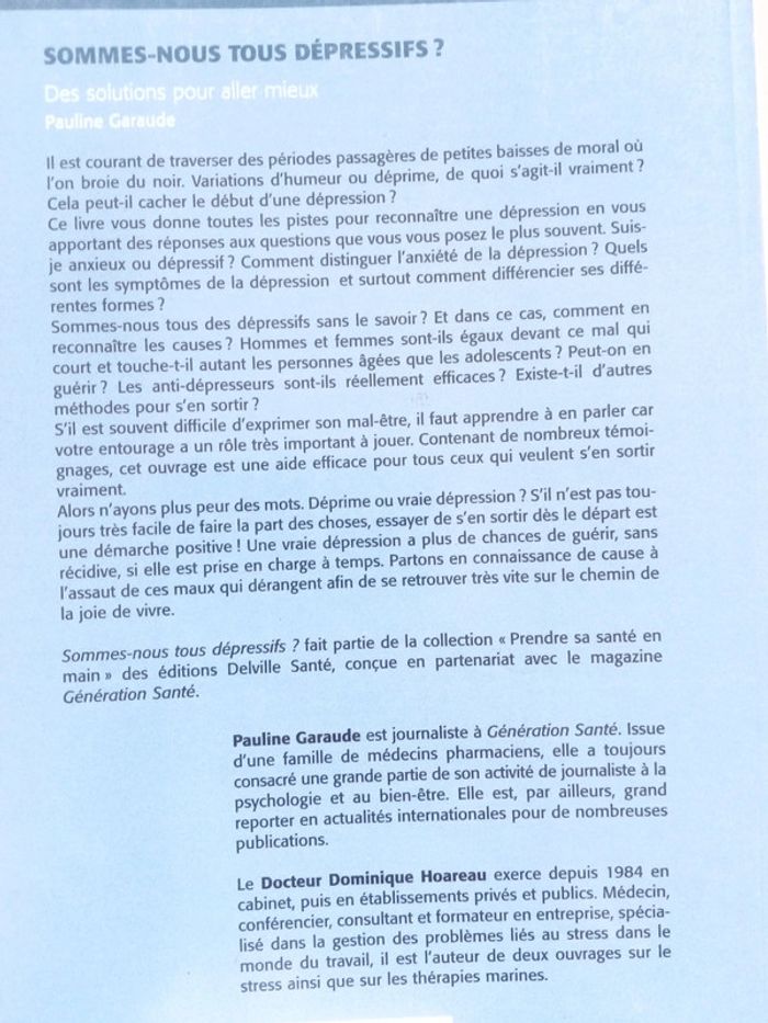 Sommes-nous tous dépressifs ? - photo numéro 4
