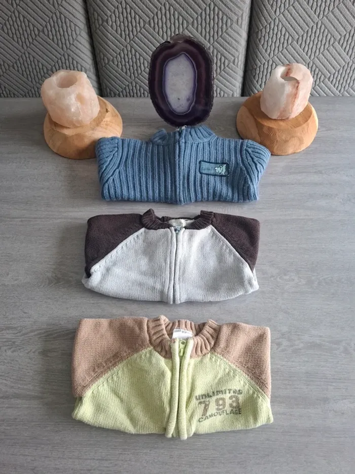 gilets zippé en laine - photo numéro 4