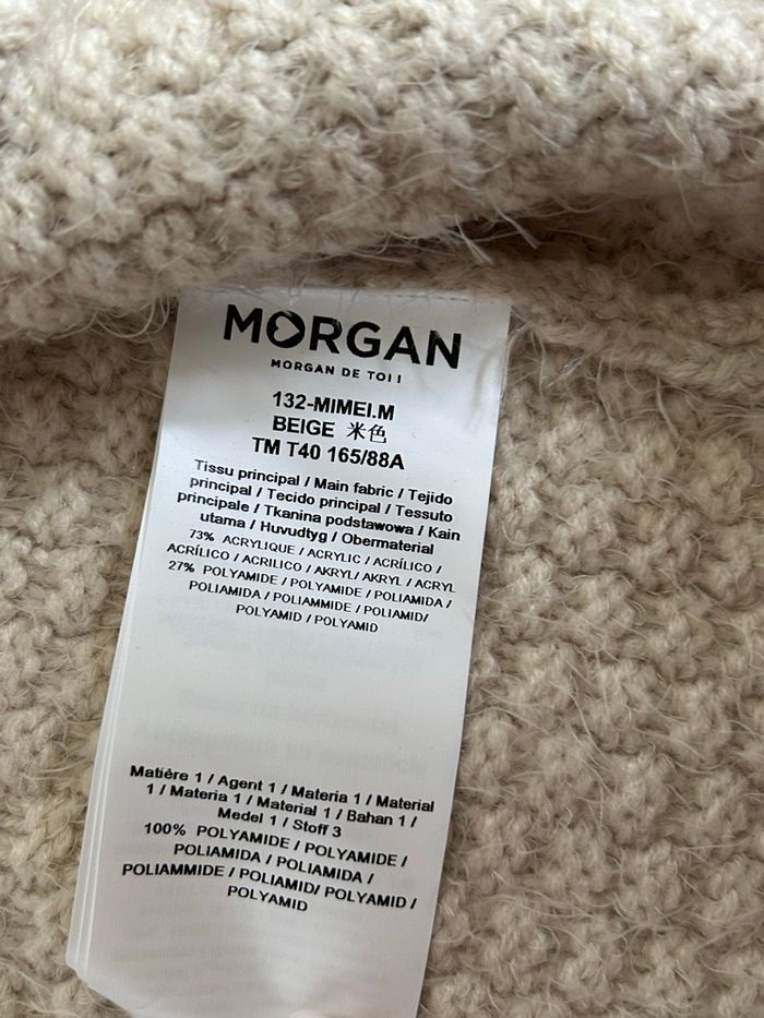 Cardigan beige tout doux neuf Morgan taille M (valeur 55€) - photo numéro 10