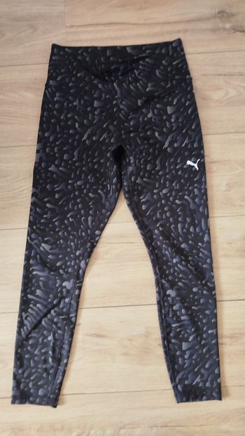 Legging neuf PUMA taille S 36 léopard noir et gris