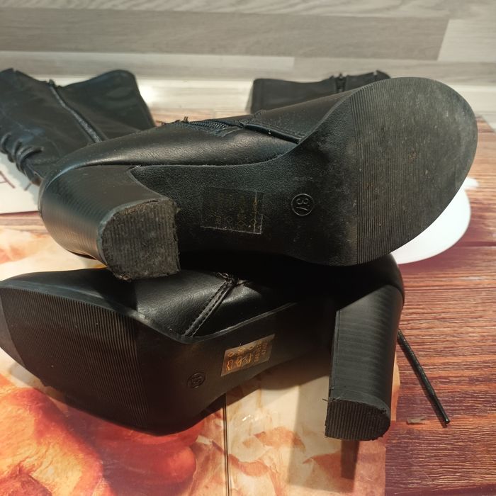 Élégante bottes hautes T37 talon 8cm - photo numéro 7