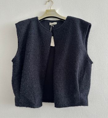 Gilet sans manches bleu marine