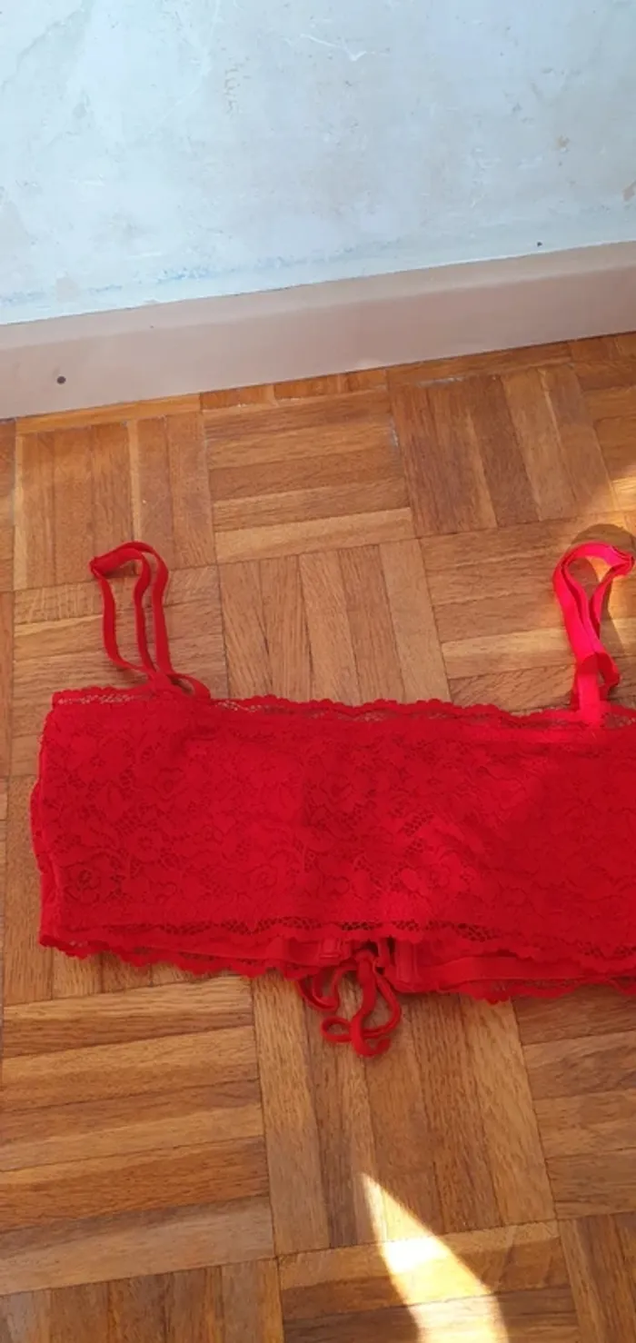 Brassiere rembourré ficelle au centre devant bretelle réglable - photo numéro 4