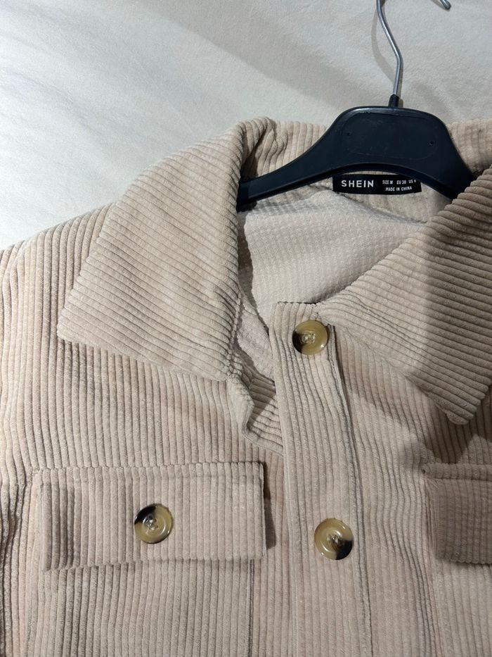 Veste beige côtelé - photo numéro 2