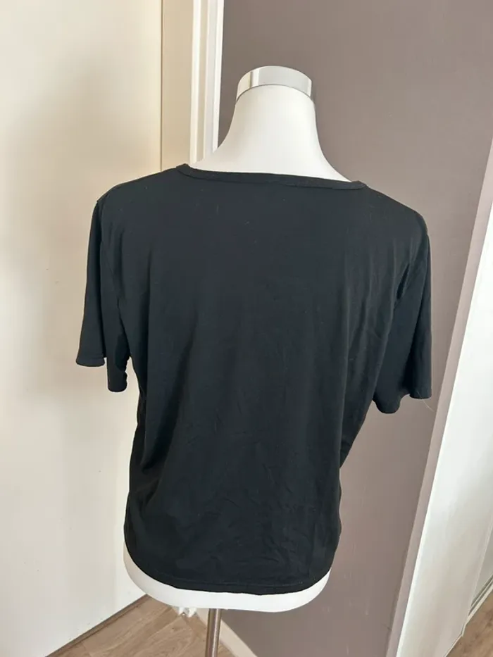 T-shirt haut kiss noir, femme, taille L - photo numéro 2