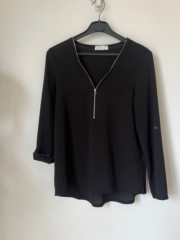 Haut manches longues noir Miss Glammy