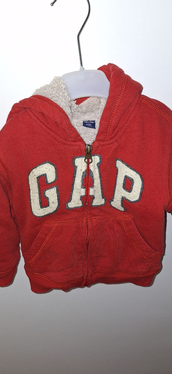 Gilet à capuche GAP doublé sherpa