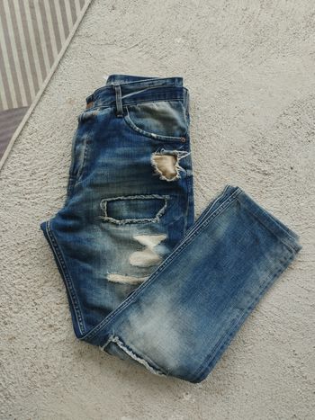 👖 Jeans Zara Man – Effet Troué / Destroy – T 42 – 100 % Coton