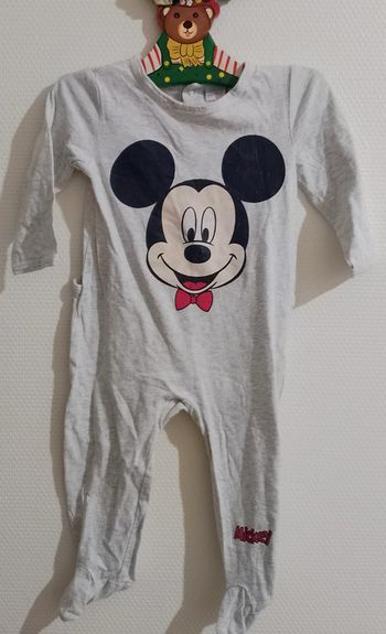 Disney pyjama coton gris Mickey