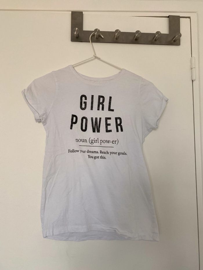 T-shirt girl power 11/12 ans (152 cm)