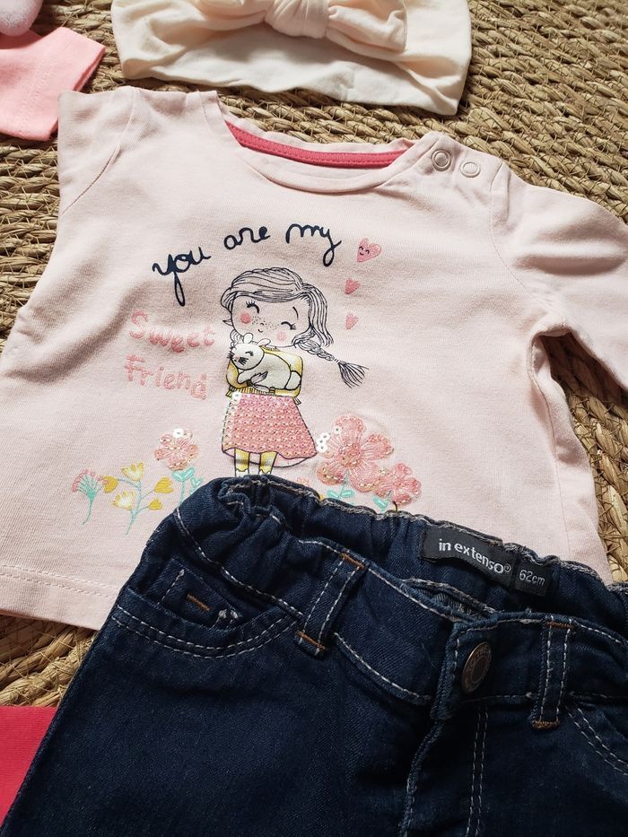 Lot 3 mois bebe fille 10 articles - photo numéro 3