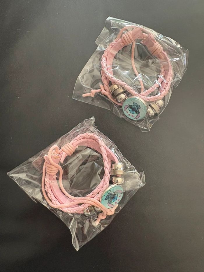 Lot 2 bracelets Stitch roses – Neufs