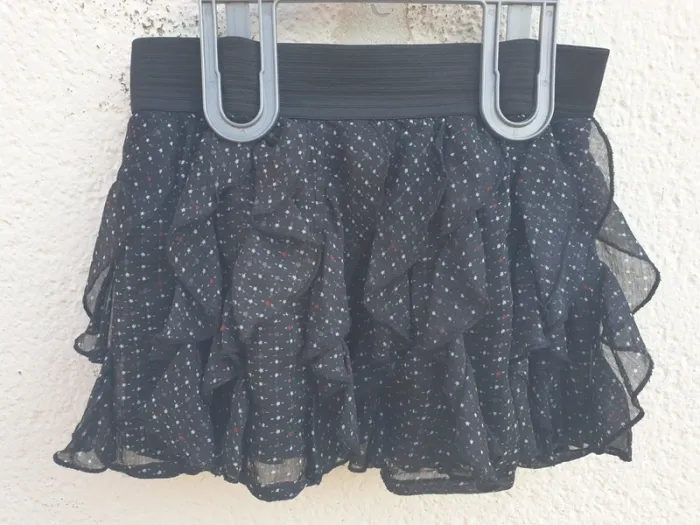 Jupe volants noire 6 ans - photo numéro 2