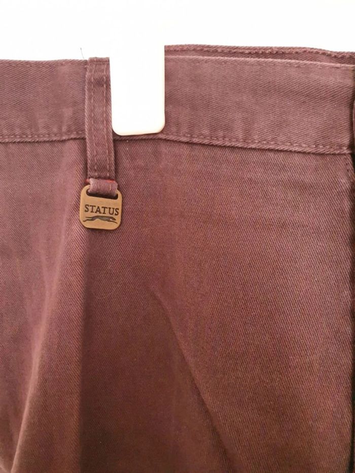 Pantalon chino marron homme taille 44 XXL status - photo numéro 3