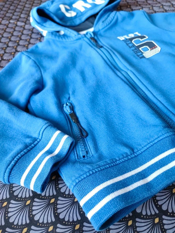 Gilet zippé bleu 5ans - photo numéro 2