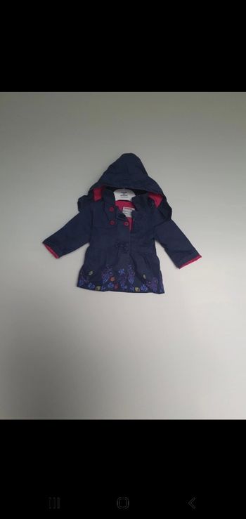 Imperméable bleu pailleté 9 mois orchestra