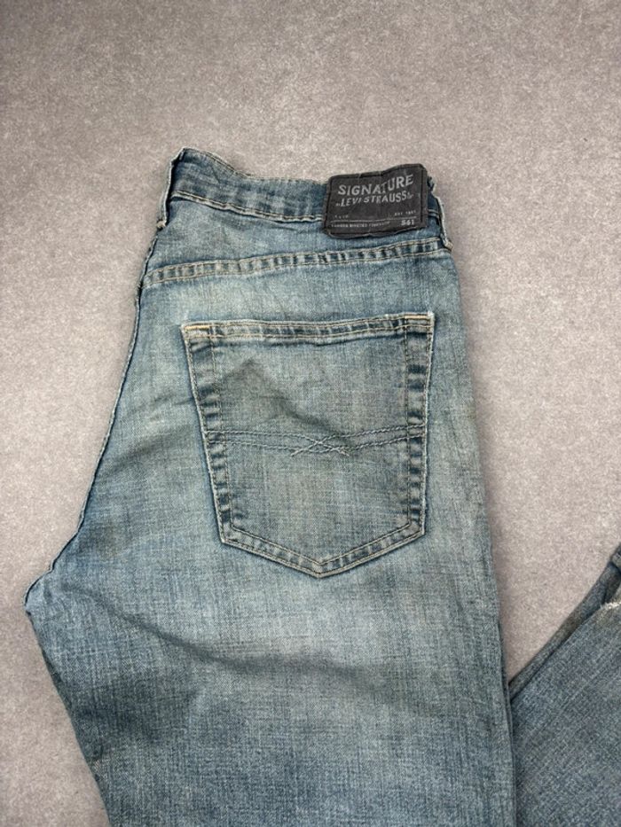 Jean pantalon coupe droite 561 noir bleu W32 L30 - photo numéro 2