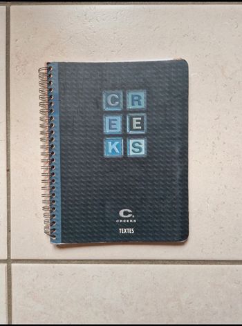 Neuf cahier de texte creeks