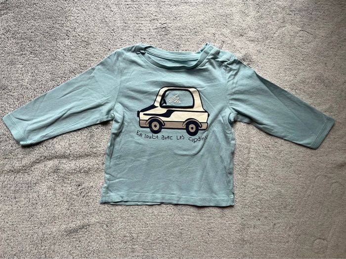 Tee shirt manches longues, 12 mois