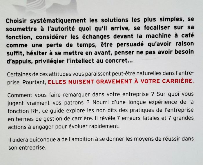 Osez réussir les erreurs à ne pas commettre pour progresser en entreprise - Gérard Lelarge - photo numéro 4