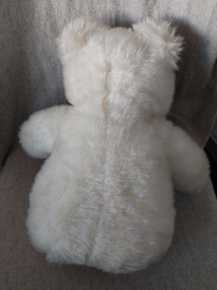 Gund - gros nounours ours en peluche blanc - photo numéro 4