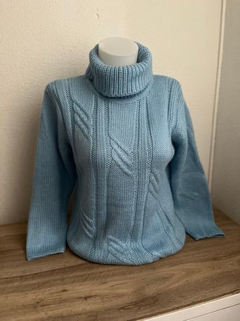 Pull d’hiver torsadé col roulé taille 40