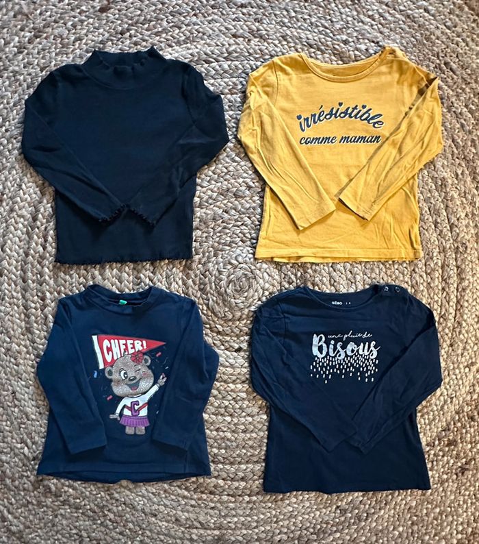 Lot 4 tee shirt manche longues