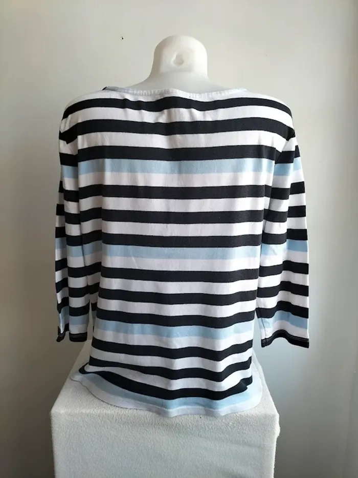 Pull Femmes Manches 3/4 100% Coton - Tommy Hilfiger - Taille XL - photo numéro 5