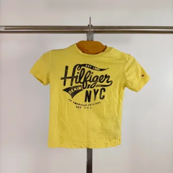 Tshirt enfants jaune hilfiger 2 ans Coton Bio A1312