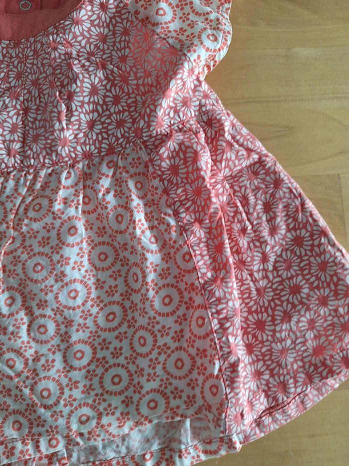 T-shirt manches courtes pour fille taille 12mois marque mini Adelie très bon état - photo numéro 5