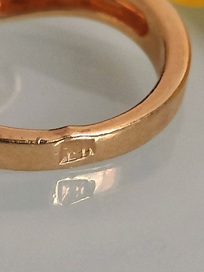 Bague plaqué or cristal - photo numéro 5