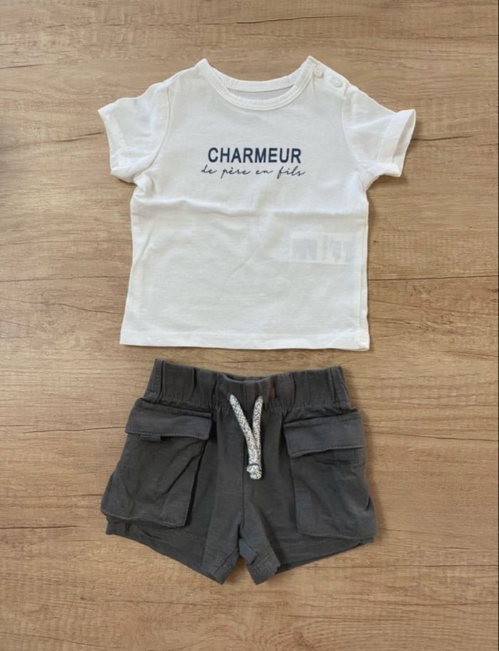 Ensemble chemise et short bébé