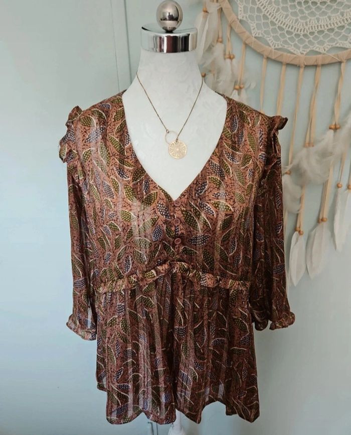 Joli chemisier marron