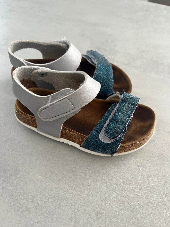 Oui sandale Gemo bleu - photo numéro 3