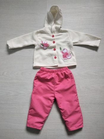 Ensemble gilet et pantalon fille