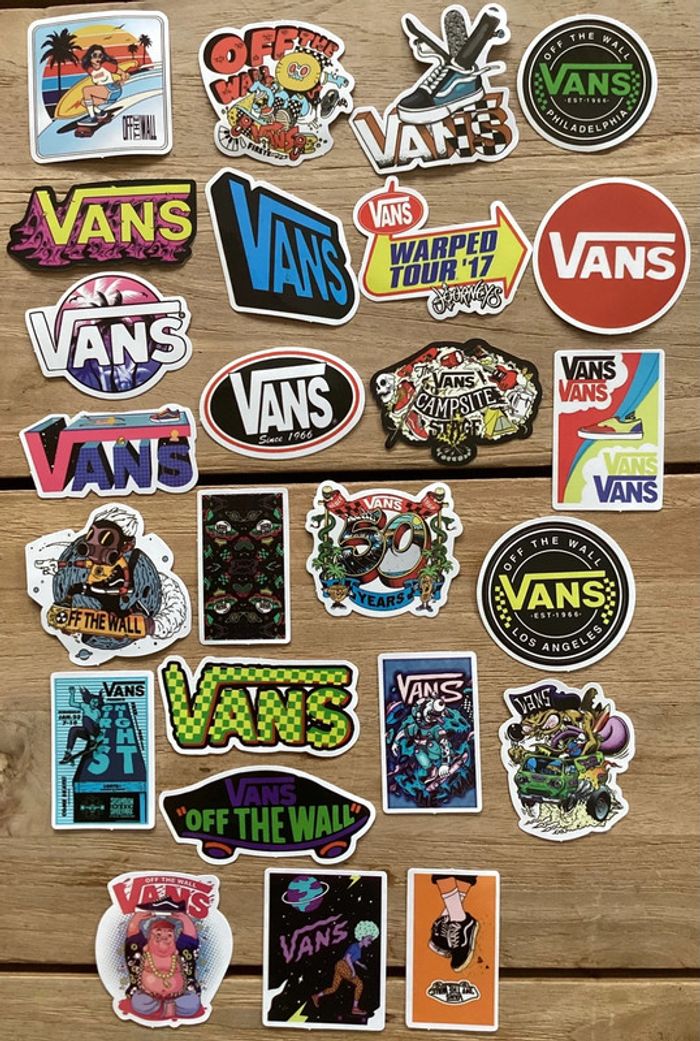 25 Stickers Vans