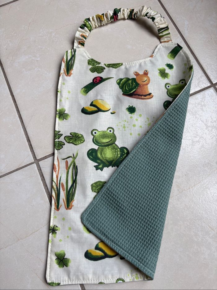 Serviette de cantine motifs  grenouille - photo numéro 2