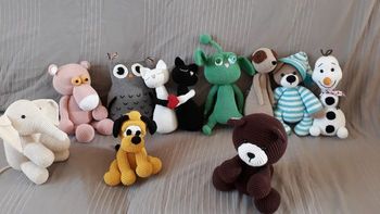 Peluches en crochets fait main