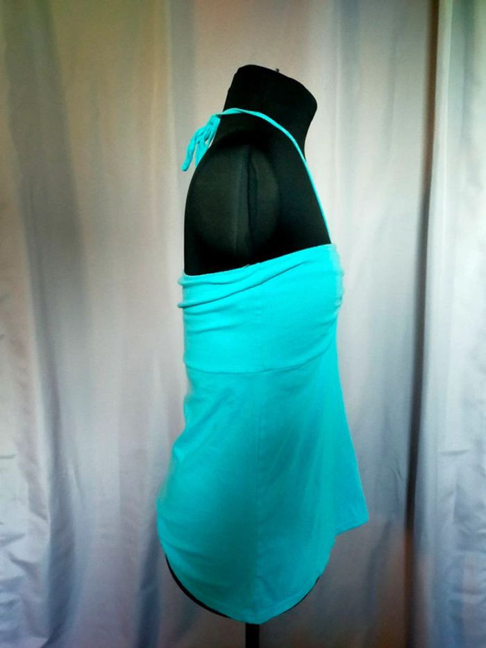 Haut turquoise à nouer – Tex Woman – Taille M - photo numéro 4