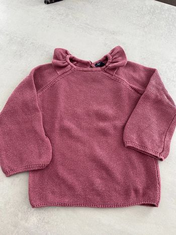 Pull en maille de coton mauve