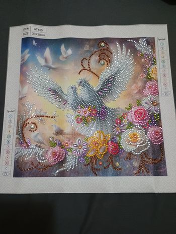 Broderie diamant prêt à encadrer 30x30 cm