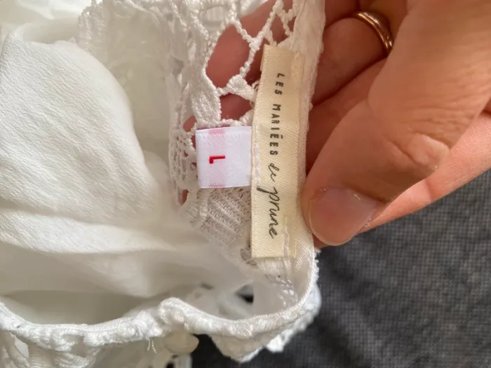 Haut mariée dentelle Les mariées de Prune - Taille L - photo numéro 5