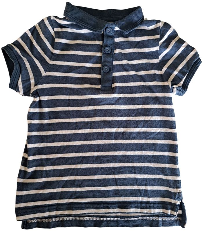 Polo marinière MC garçon 5 ans TBE