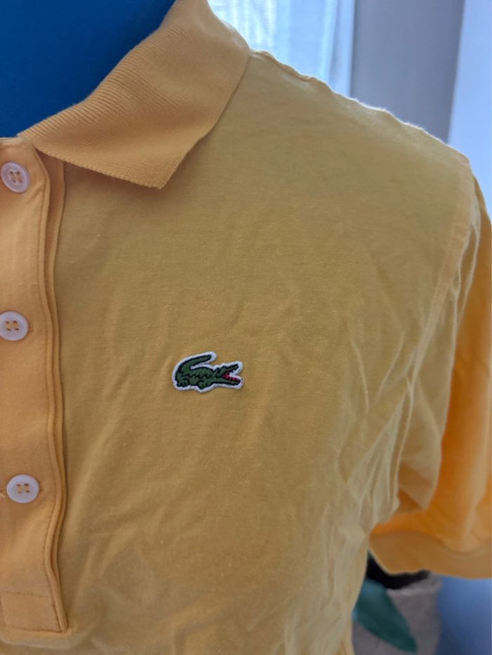 T shirt/polo Lacoste -édition Golf jaune - 100% coton - en très bon état - taille 40/L - photo numéro 3