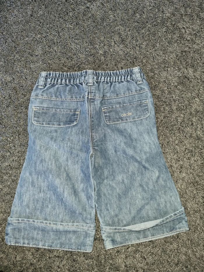 Bermuda fille en jean Okaidi 3 ans - photo numéro 2