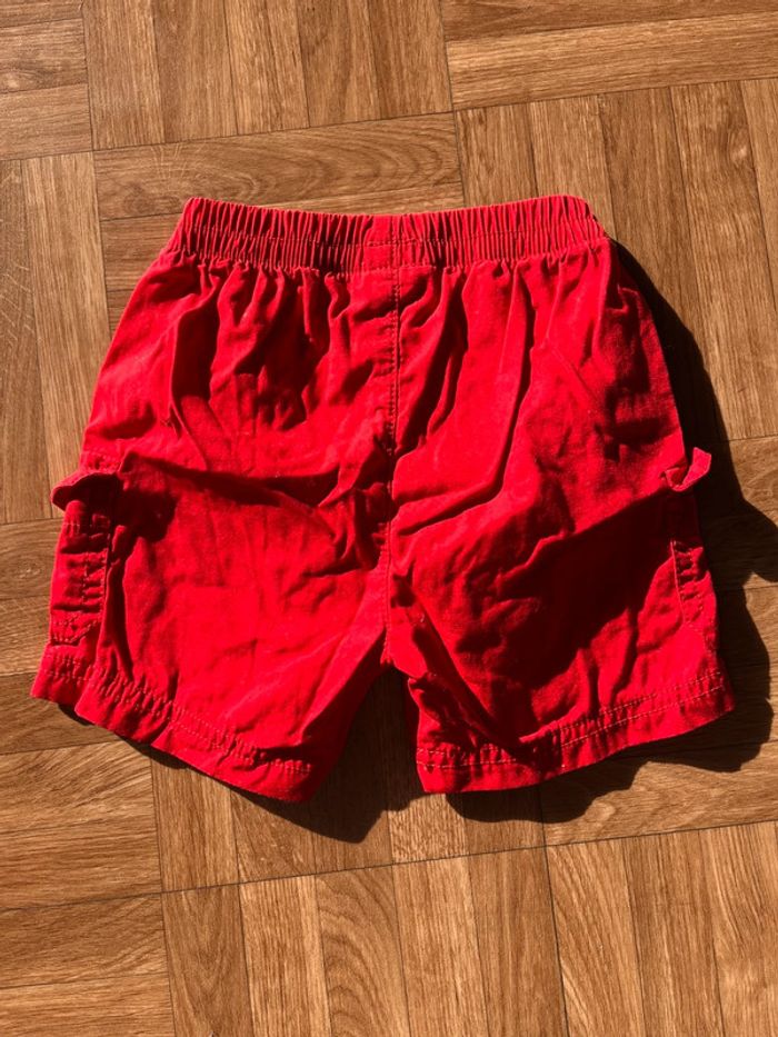 Short rouge taille 12 mois vintage - photo numéro 3