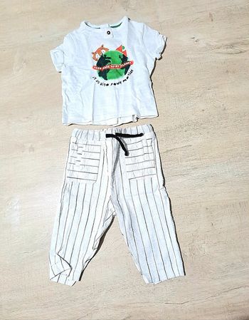 Ensemble blanc 6 mois