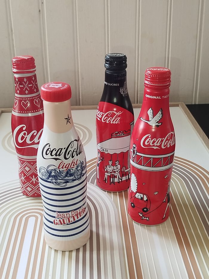 Collection Lot 4 bouteilles Coca Cola