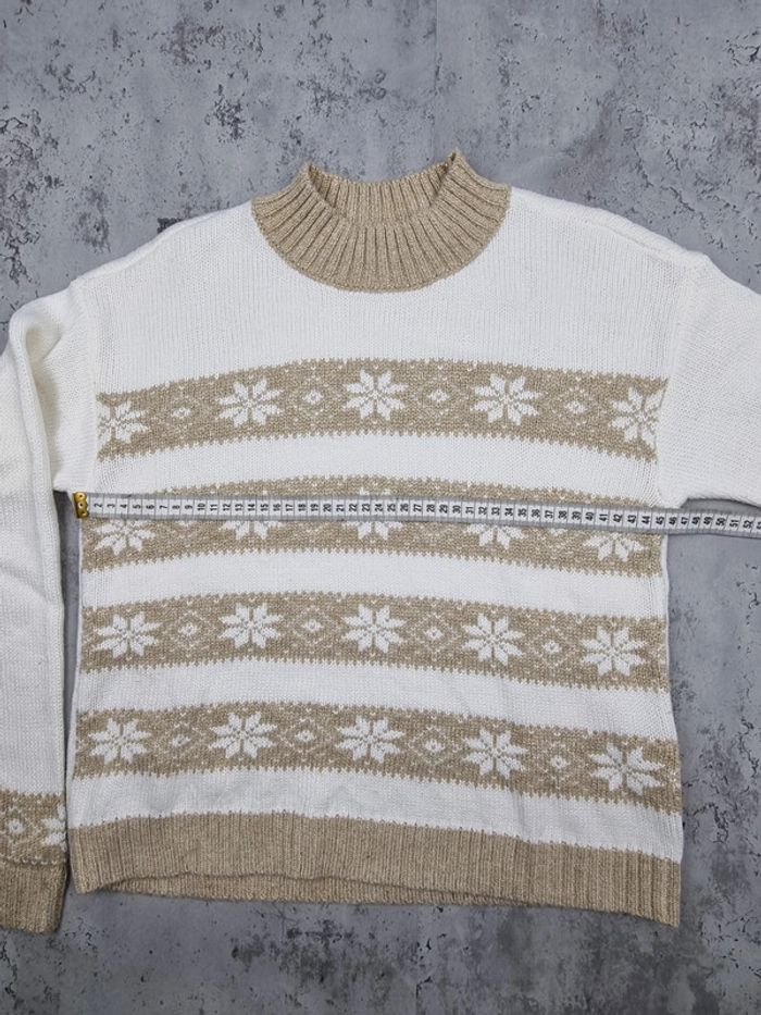 Pull motifs flocons Tommy Hilfiger – Taille XS Femme (mesures en photos) - photo numéro 7
