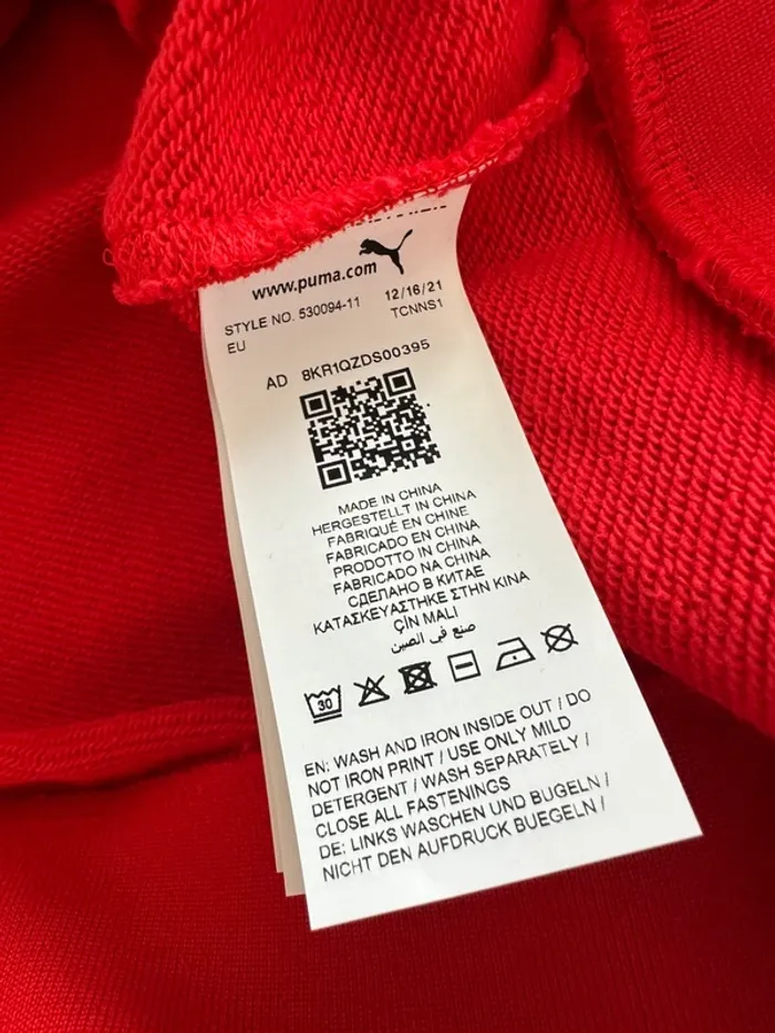 Puma zipper rouge T7 track taille L neuf - photo numéro 10